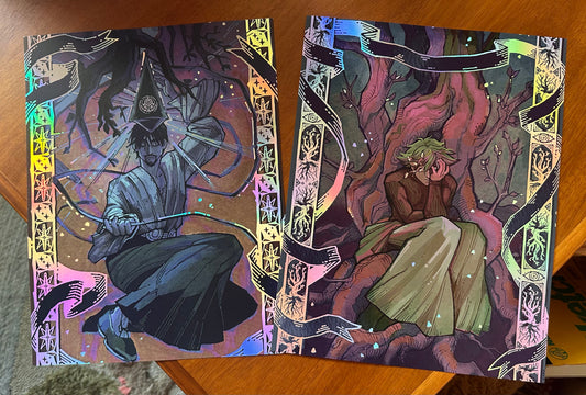 The Master & the Watchful Eye foil prints