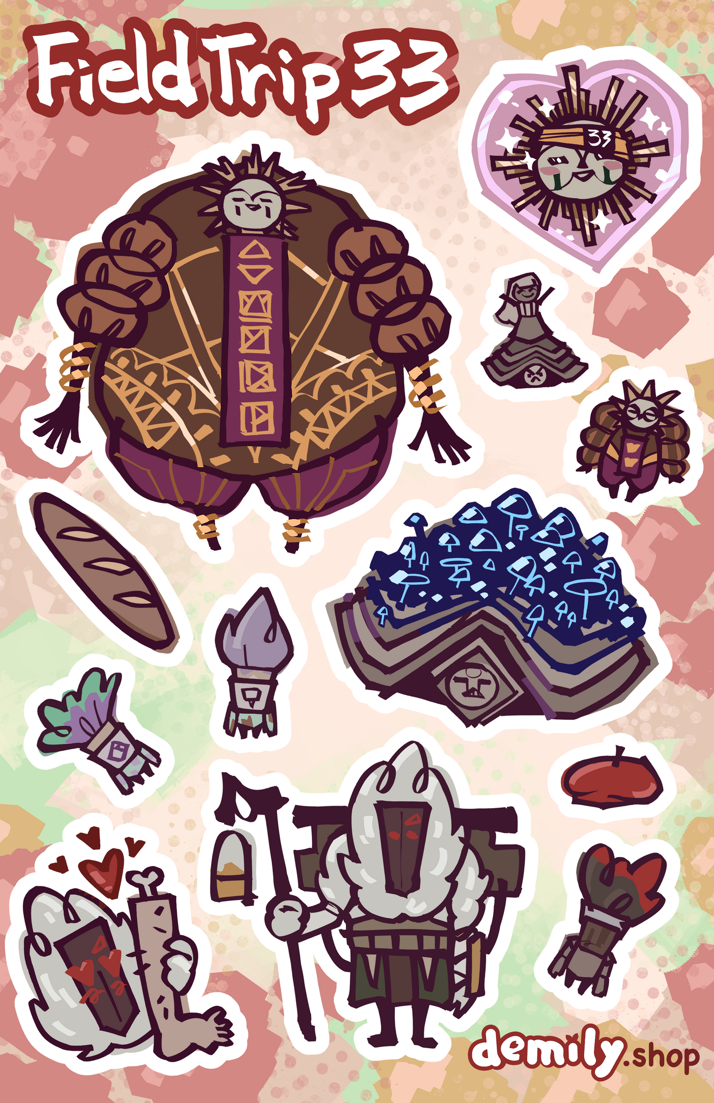 Field Trip 33 Sticker Sheet