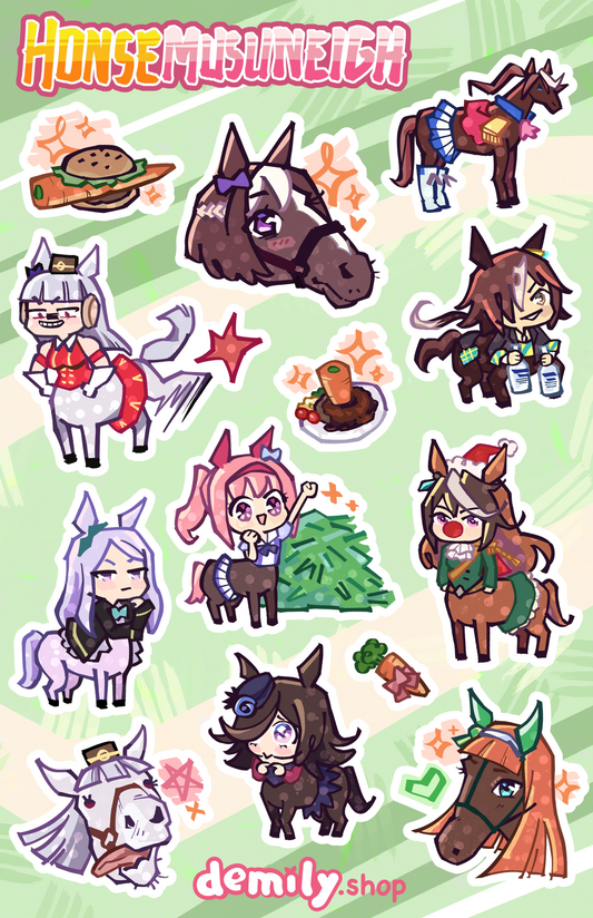 Honse Musuneigh Sticker Sheet